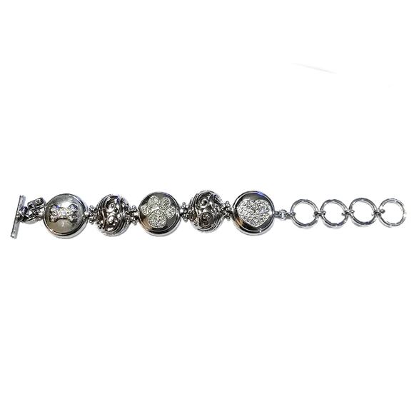 GingerSnaps Dog Theme Interchangeable Charm Toggle Bracelet NWT - Picture 1 of 1